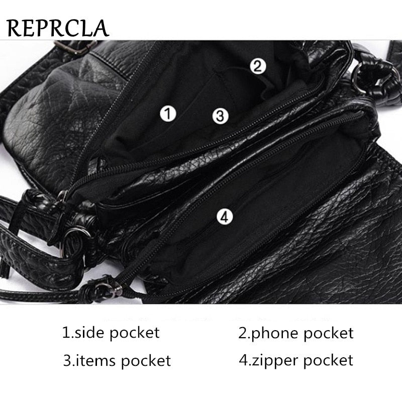 Crossbody Soft PU Leather Shoulder Bag High Quality Fashion Women Bags Handbags