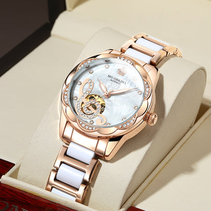 Mechanical Watches Women Luxury Ceramic