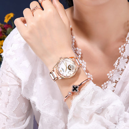 Mechanical Watches Women Luxury Ceramic