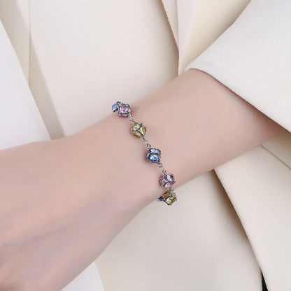 Zircon Colored Glass Ball Bracelet