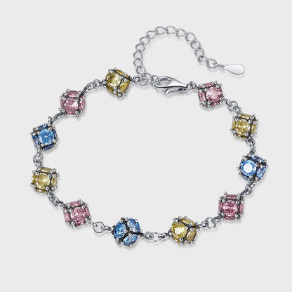 Zircon Colored Glass Ball Bracelet