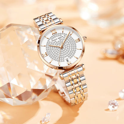 Starry Women's Diamond Waterproof Quartz Watch