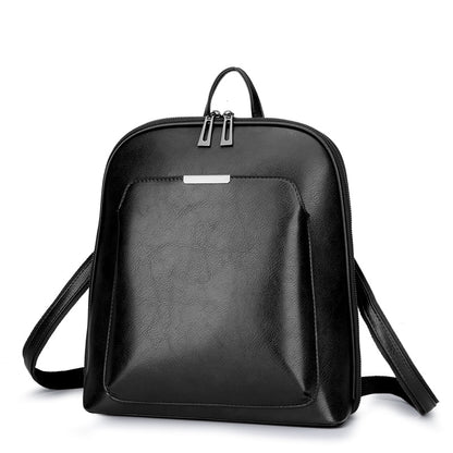 Leather Women's backpack Large Capacity