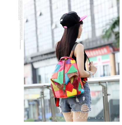 Women Genuine Leather Backpack