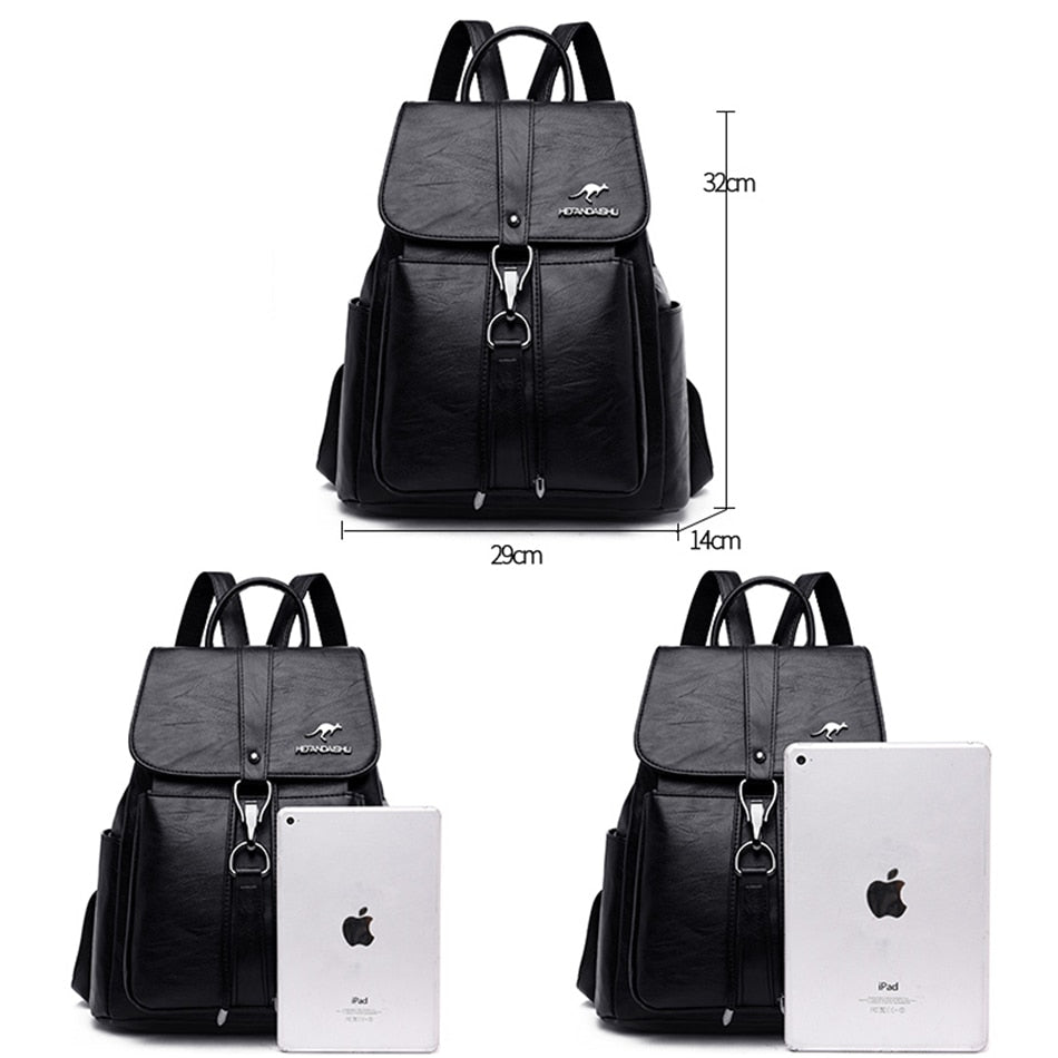 Luxury Women Backpack Soft Leather