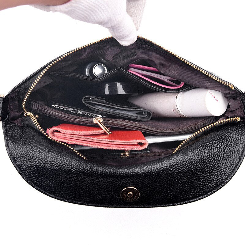 Women's 2023 New Leather Small Square Purse Bag